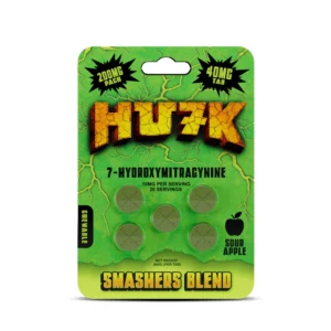 Hu7k Hulk 7-Hydroxy Smashers Blend Chewable Tablets Sour Apple 40mg