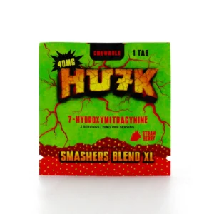 Hu7k Hulk 7-Hydroxy Smashers Blend XL Chewable Tablets Strawberry 40mg