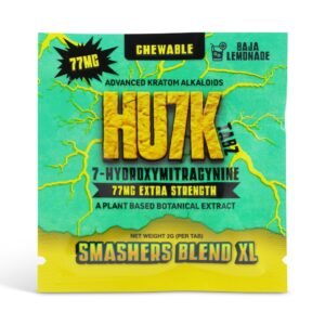 Hu7k Hulk 7-Hydroxy Smashers Blend XL Chewable Tablets Baja Lemonade 77mg