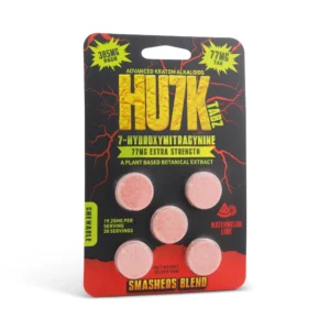 Hu7k Hulk 7-Hydroxy Smashers Blend XL Chewable Tablets Watermelon Lime 77mg